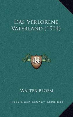 Book cover for Das Verlorene Vaterland (1914)