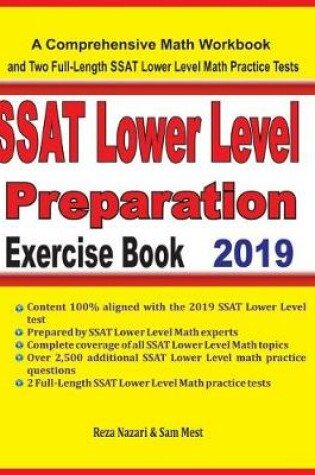 Cover of SSAT Lower Level Math Preparation Exercise Book