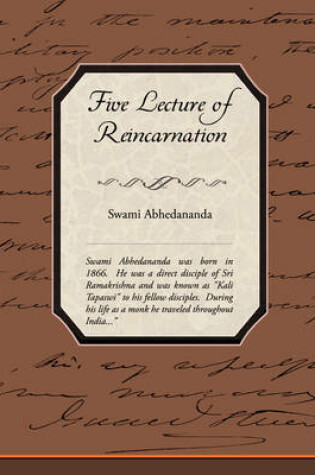 Cover of Five Lecture of Reincarnation