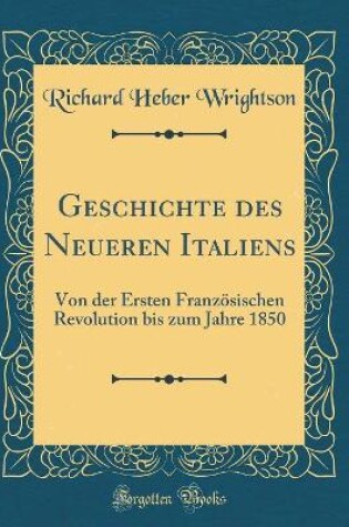 Cover of Geschichte Des Neueren Italiens