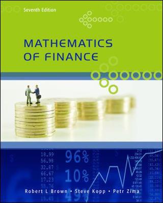 Book cover for Mathematics of Finance, Seventh Edition