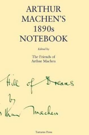 Cover of Arthur Machen's 1890s Notebook