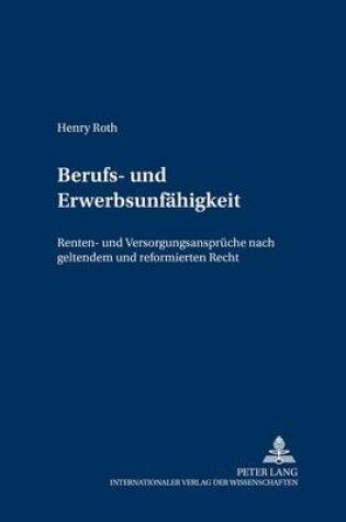 Cover of Berufs- Und Erwerbsunfaehigkeit