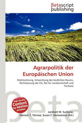 Cover of Agrarpolitik Der Europischen Union