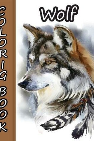 Cover of wolf coloring Book