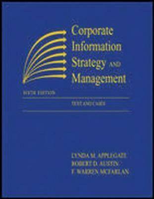 Book cover for Corporate Information Strategy and Management