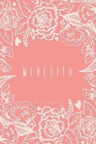 Cover of Meredith - Dot Grid Journal, Peach Floral