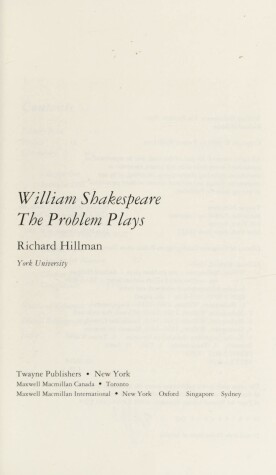 Book cover for William Shakespeare