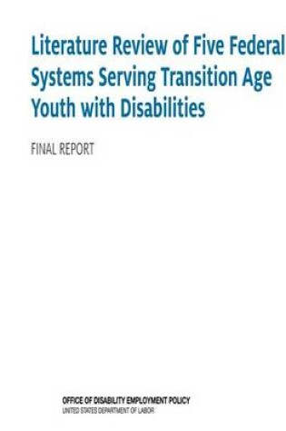 Cover of Literature Review of Five Federal Systems Serving Transition Age Youth with Disabilities