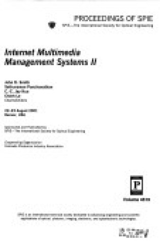 Cover of Internet Multimedia Management Systems II