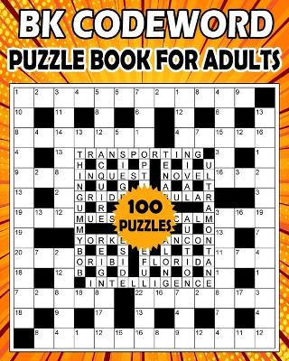 Book cover for BK Codeword puzzle book for adults