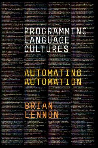 Cover of Programming Language Cultures