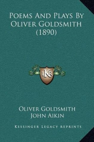 Cover of Poems and Plays by Oliver Goldsmith (1890)