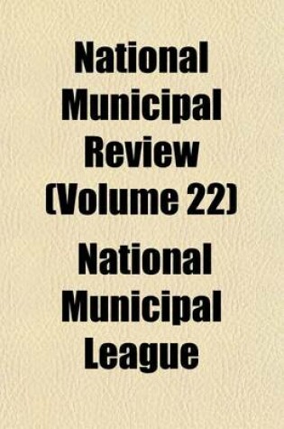 Cover of National Municipal Review (Volume 22)