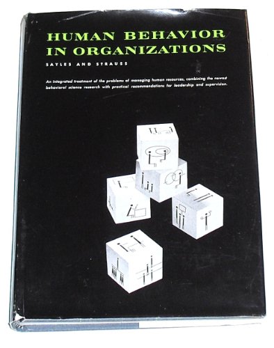 Book cover for Human Behaviour in Organizations