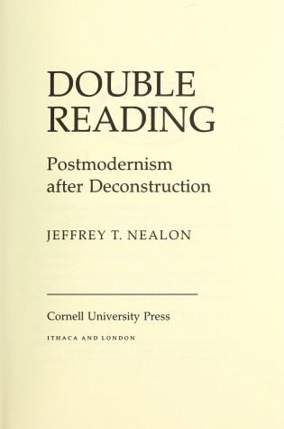 Cover of Double Reading