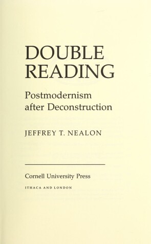 Book cover for Double Reading