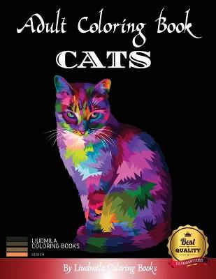 Cover of Adult Coloring Book Cats