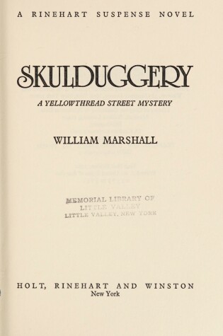 Cover of Skulduggery