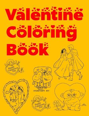 Book cover for Valentine Coloring Book