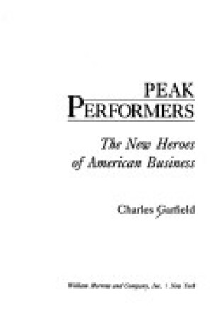Cover of Peak Performers