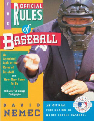 Book cover for The Official Rules of Baseball