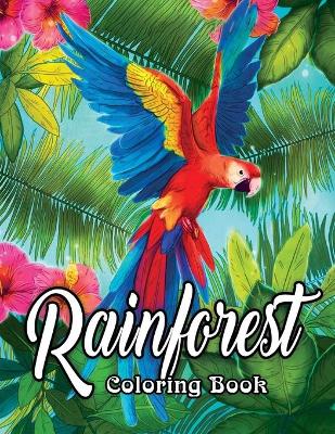 Book cover for Rainforest Coloring Book