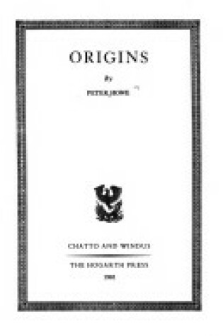 Cover of Origins