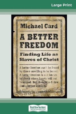 Book cover for A Better Freedom