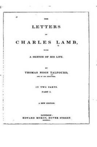 Cover of The Letters of Charles Lamb - Part I
