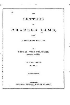 Book cover for The Letters of Charles Lamb - Part I