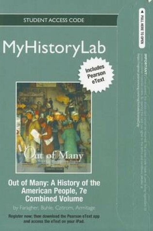 Cover of NEW MyLab History with Pearson eText -- Standalone Access Card -- for Out of Many