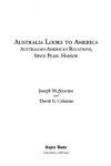 Book cover for Australia Looks to America