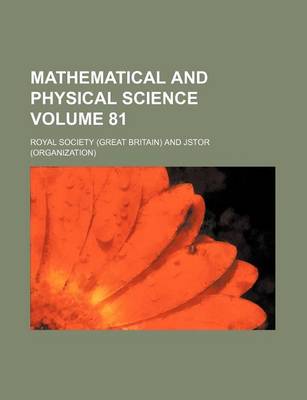 Book cover for Mathematical and Physical Science Volume 81