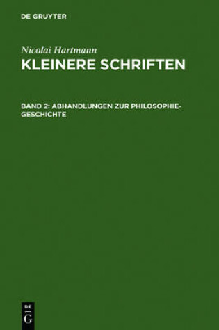 Cover of Abhandlungen Zur Philosophie-Geschichte
