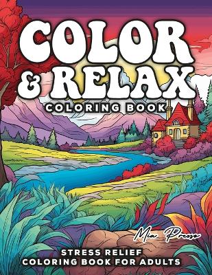Book cover for Stress Relief Coloring Book for Adults