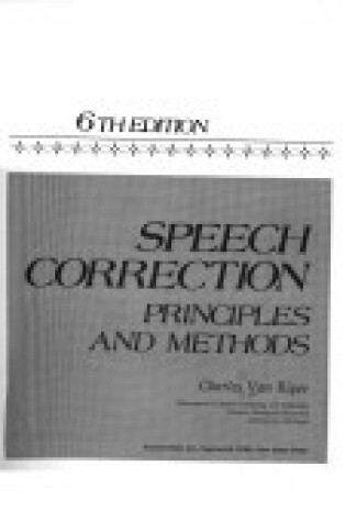 Cover of Speech Correction