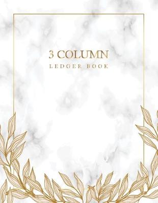 Cover of 3 Column Ledger Book