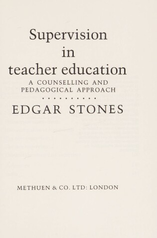 Cover of Supervision in Teacher Education