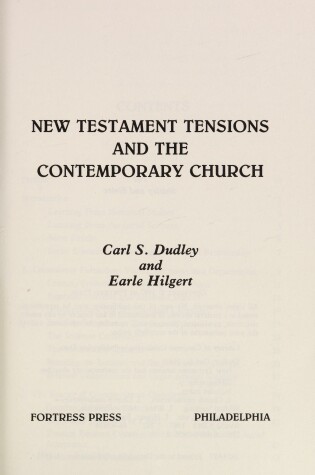 Cover of New Testament Tensions and the Contemporary Church