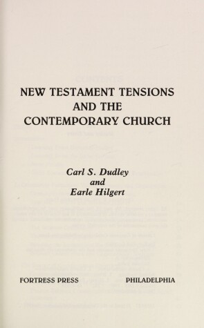 Book cover for New Testament Tensions and the Contemporary Church