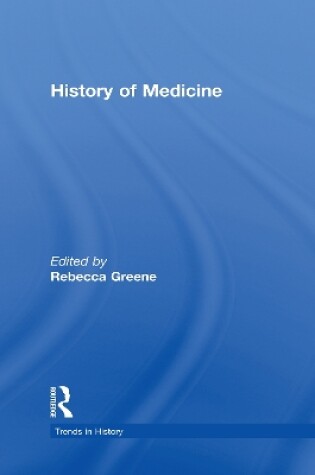 Cover of History of Medicine