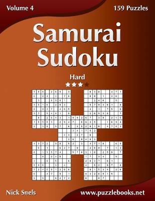 Book cover for Samurai Sudoku - Hard - Volume 4 - 159 Puzzles