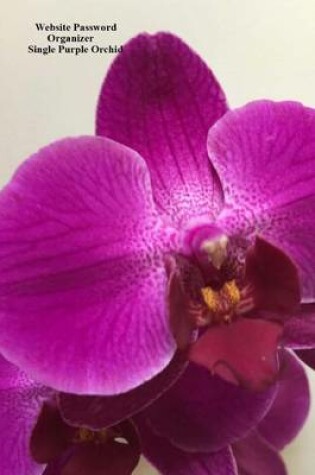 Cover of Website Password Organizer Single Purple Orchid