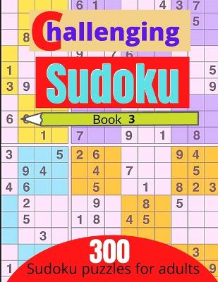 Book cover for Challenging sudoku book 3