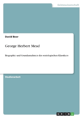 Book cover for George Herbert Mead