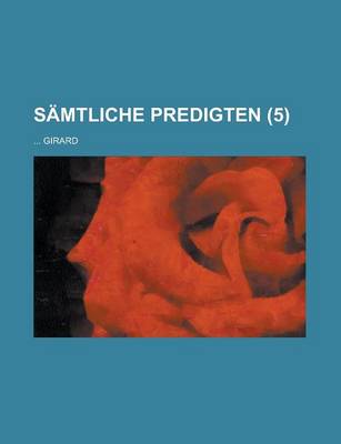 Book cover for Samtliche Predigten (5 )