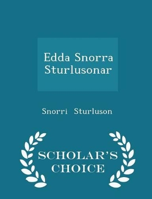 Book cover for Edda Snorra Sturlusonar - Scholar's Choice Edition