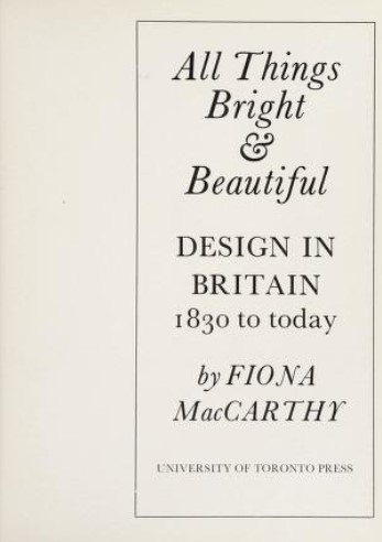 Book cover for All Things Bright and Beautiful