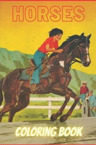 Cover of horses coloring book